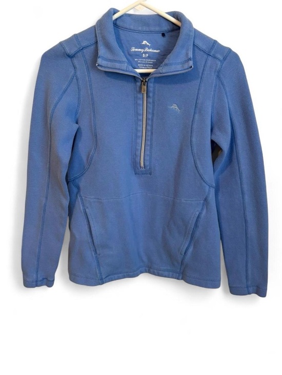 Tommy Bahama Tops - Tommy Bahama Blue Half-Zip Fleece Pullover